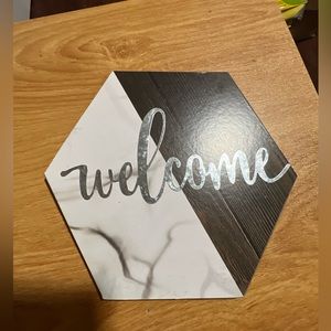 Welcome sign